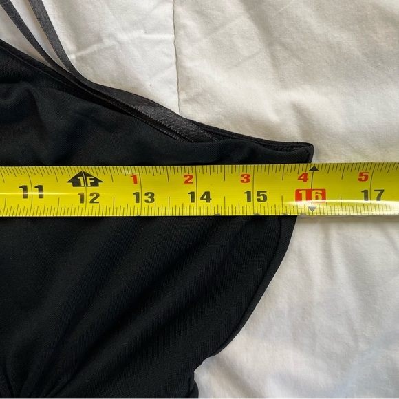 Diane Von Furstenberg | Black One-Shoulder Dress in Drapey Fabric | Size Small - Picture 8 of 10